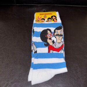 Blue and White Striped Socks/BOB’S BURGER